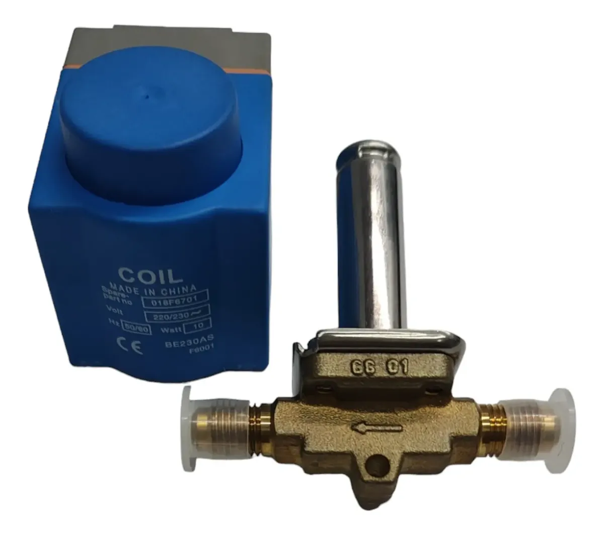 VALVULA SOLENOIDE BLUESTAR 1/4 FLARE C/BOBINA